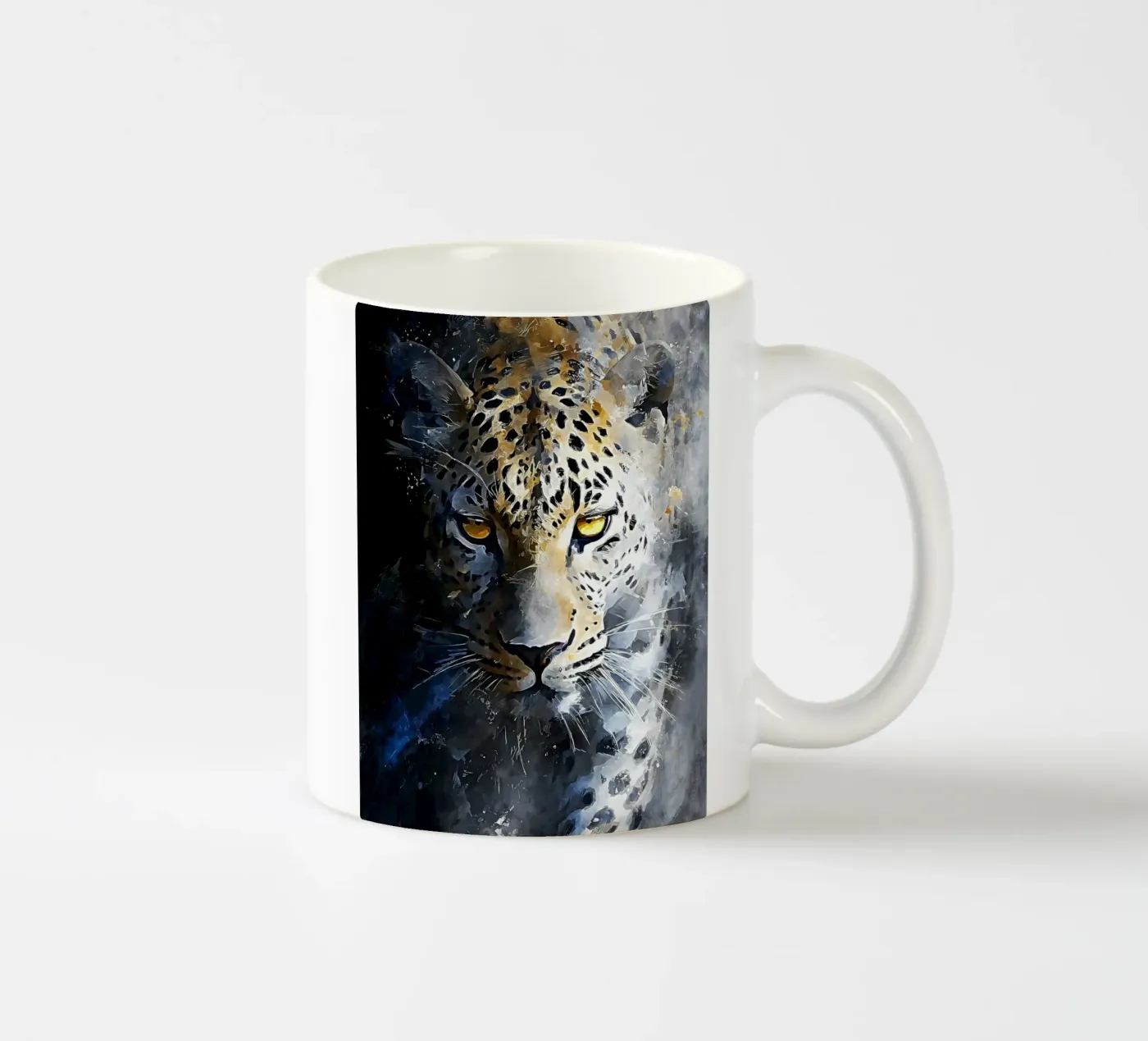 Leopard Modern ceramic mug by Mateo
