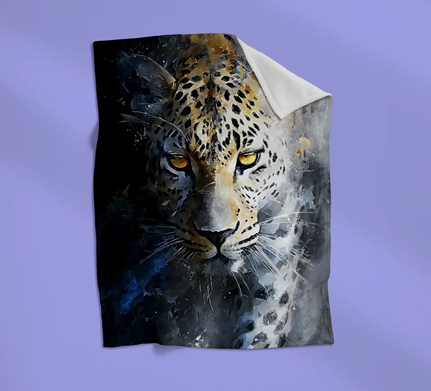 Leopard Modern Art Fleecedecke von Mateo