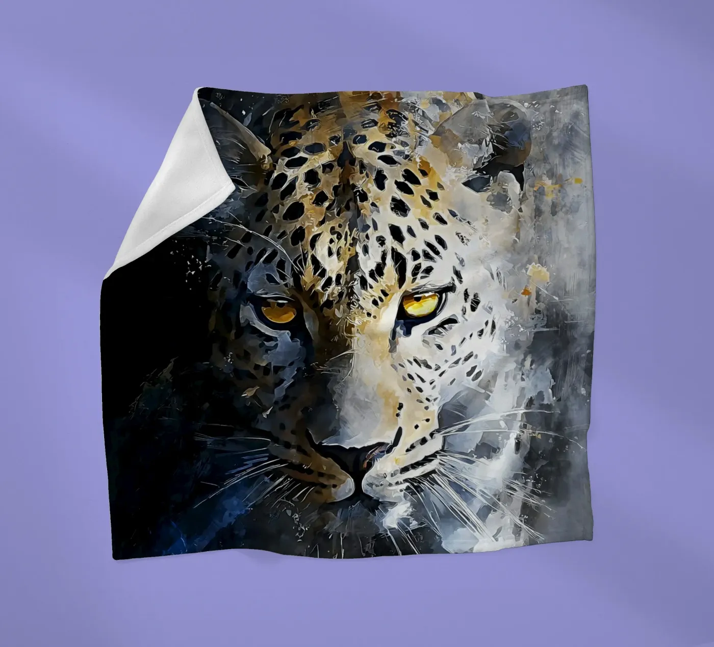 Leopard Modern Art Fleecedecke von Mateo