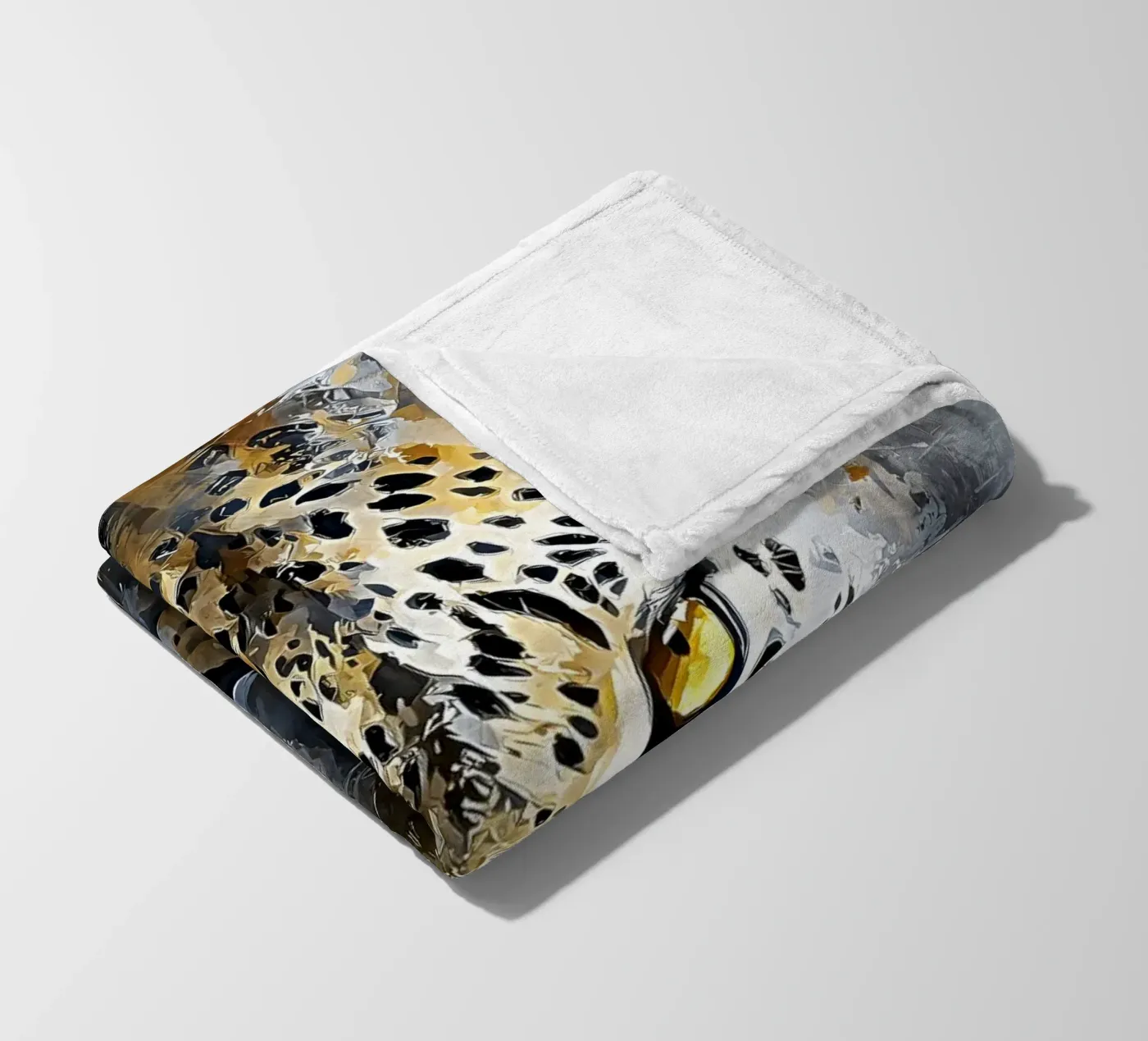 Leopard Modern Art Fleecedecke von Mateo
