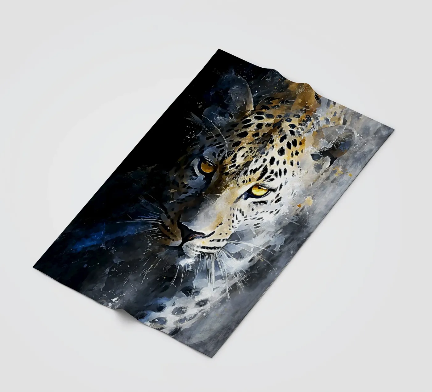 Leopard Modern Art Fleecedecke von Mateo