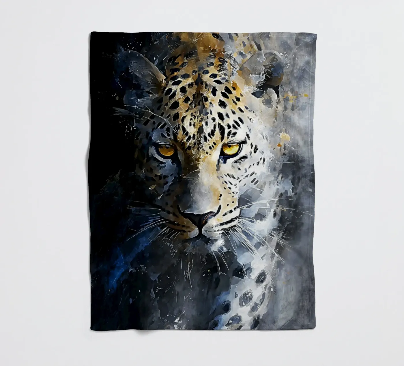 Leopard Modern Art Fleecedecke von Mateo