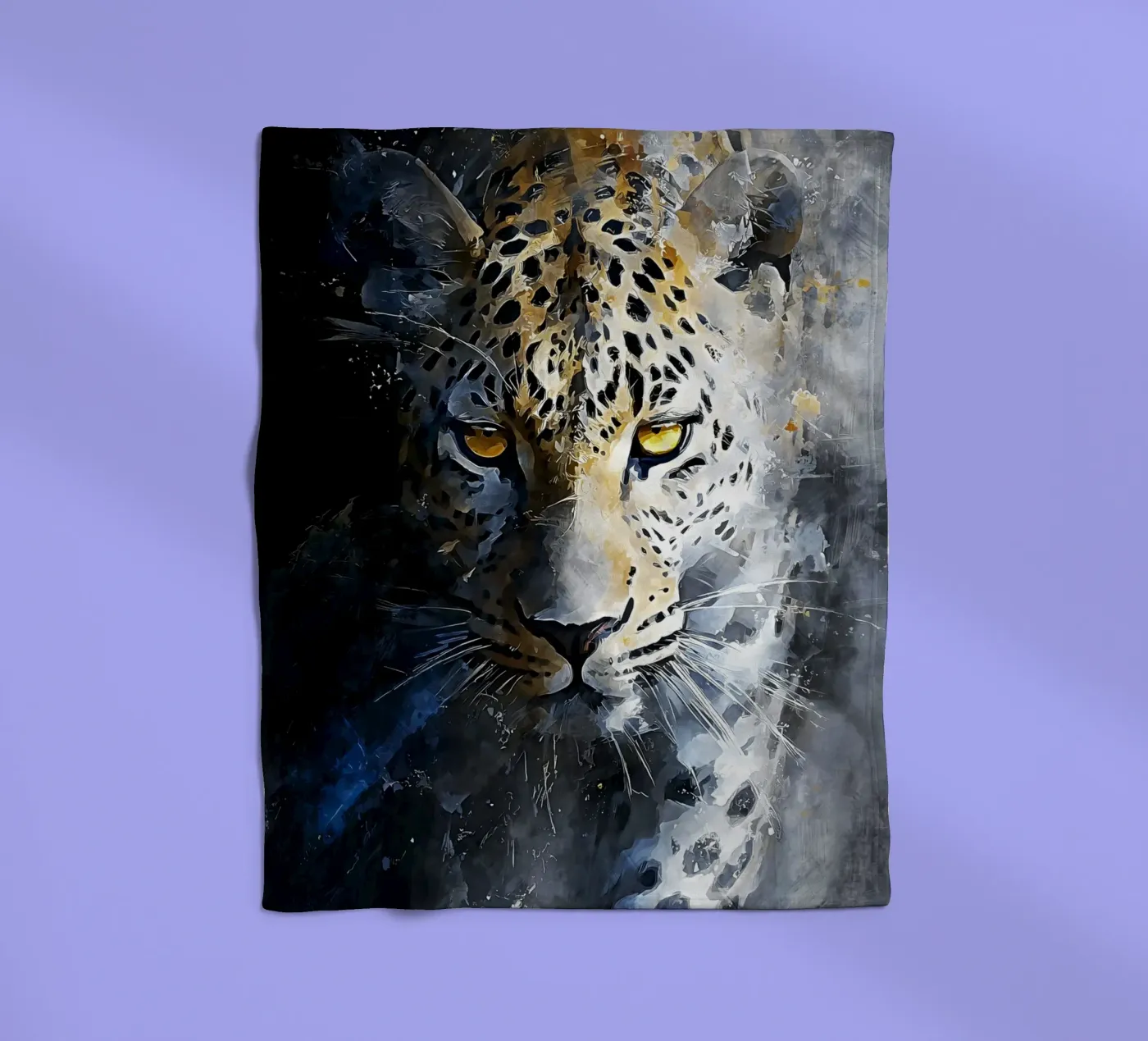 Leopard Modern Art Fleecedecke von Mateo
