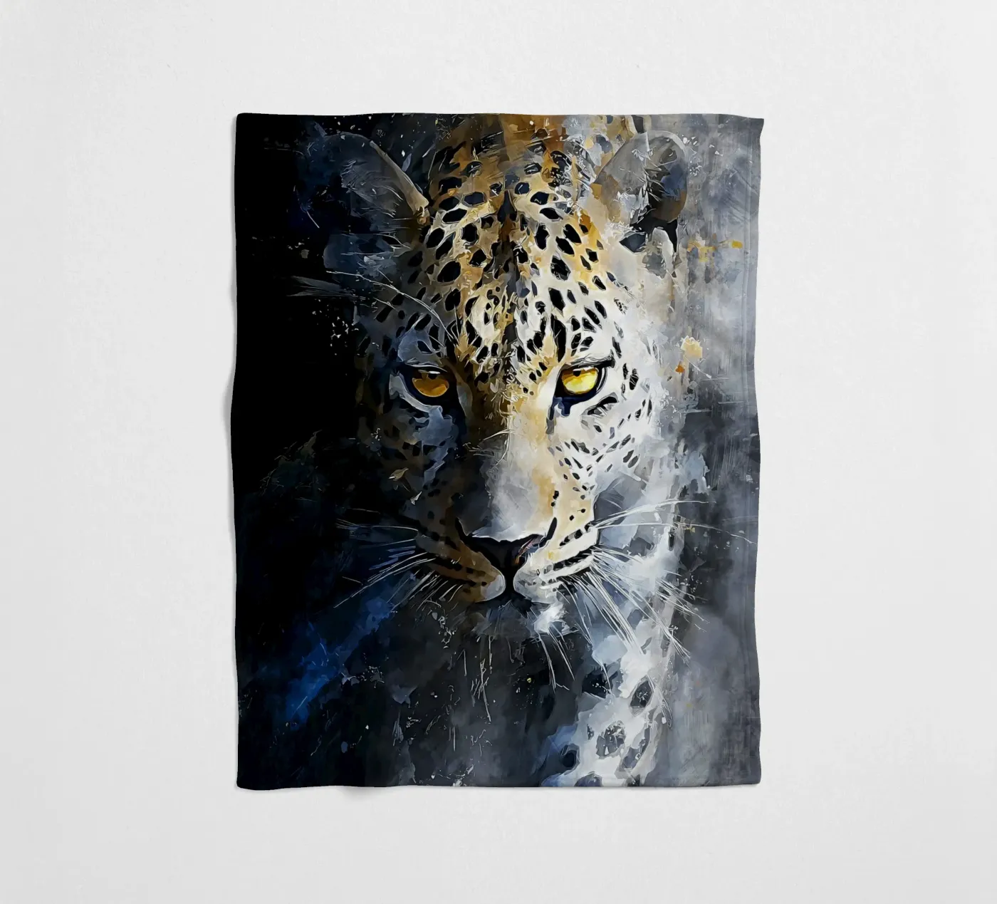 Leopard Modern Art Fleecedecke von Mateo