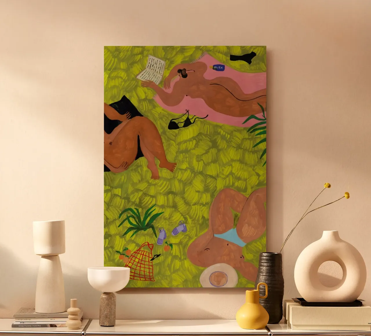 A Summer Day alu-dibond by Nudes and Croissants