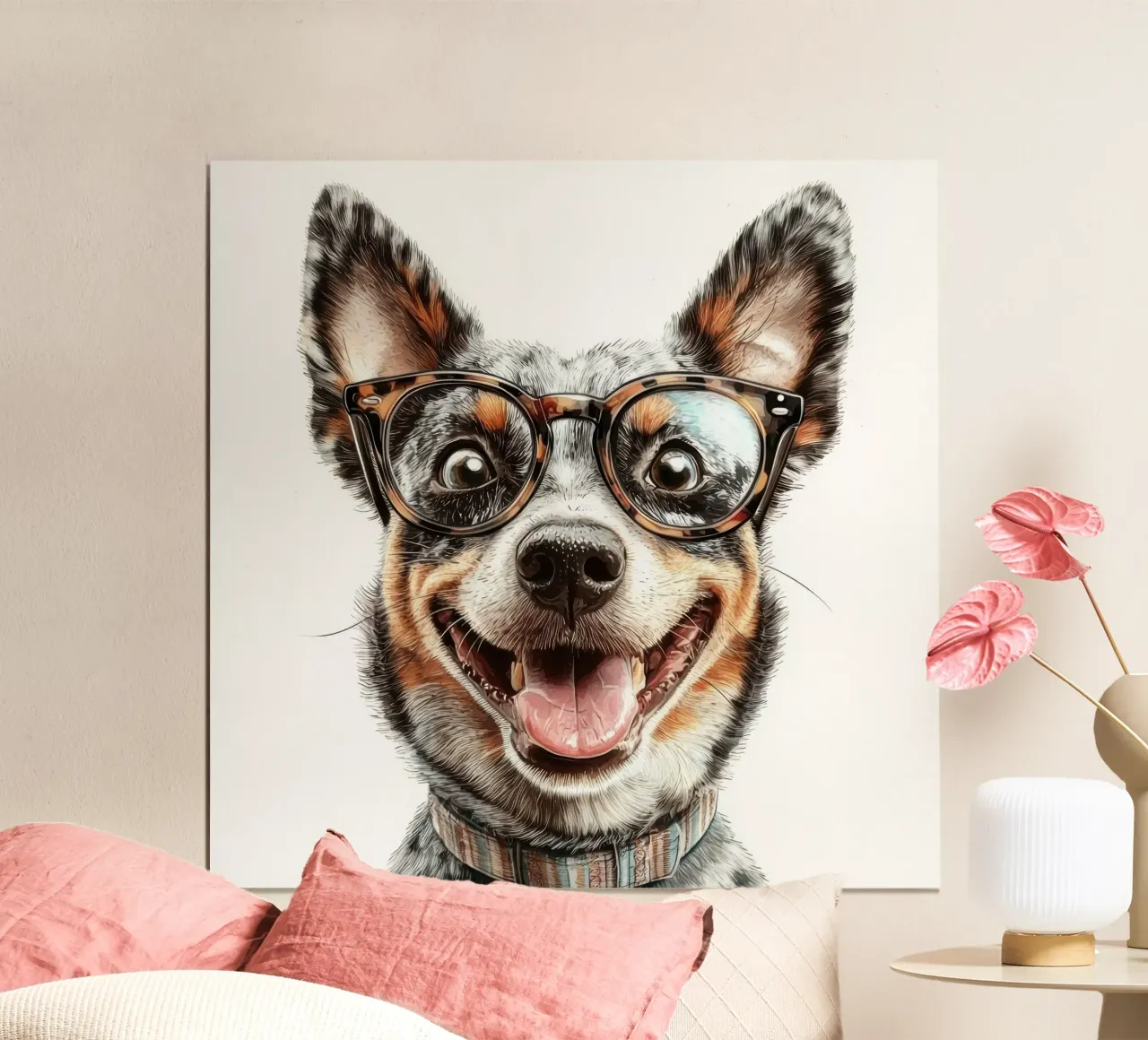 Grappig Australisch vee in een bril poster van Funny Animals