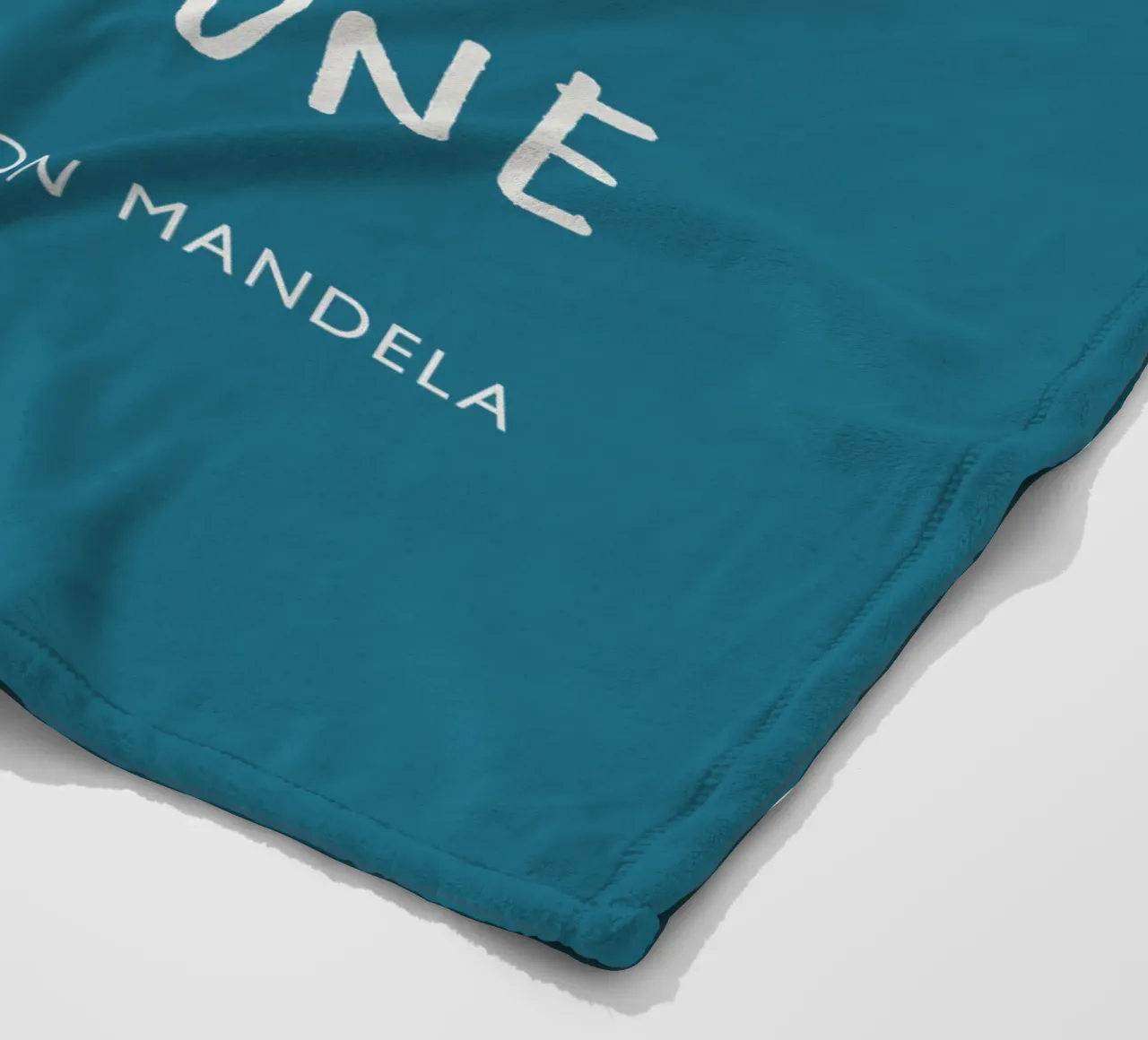 It Always Seems Impossible Until Its's Done Typography Print fleece blanket by THE MOTIVATED TYPE