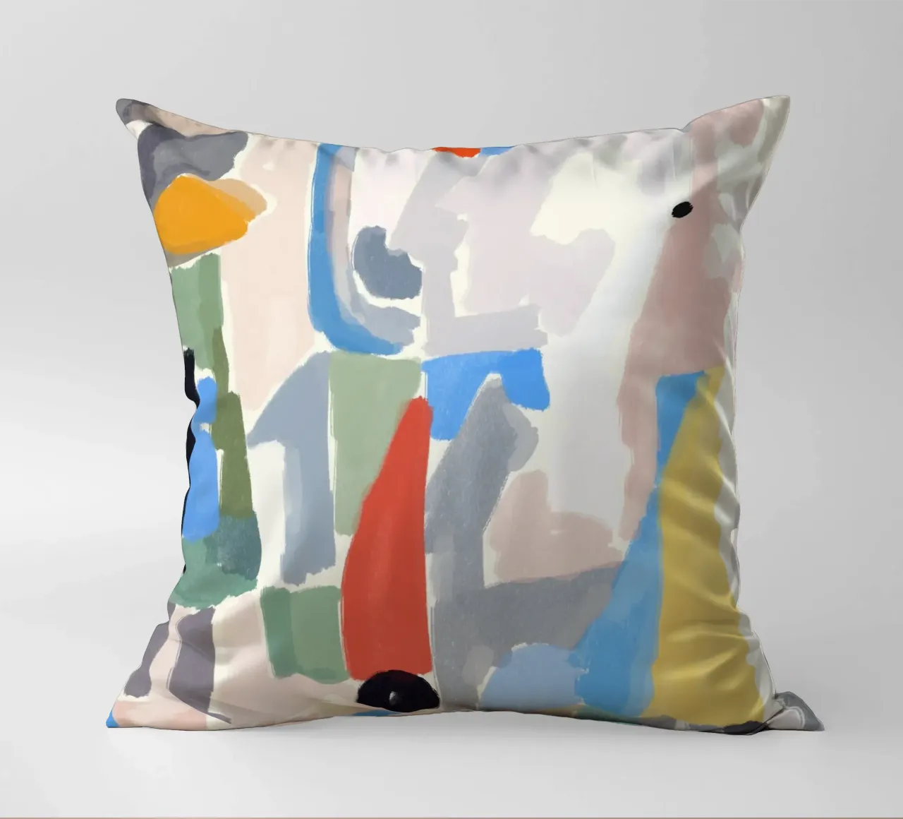 Pezzi di colore astratti cuscino da Little Dean