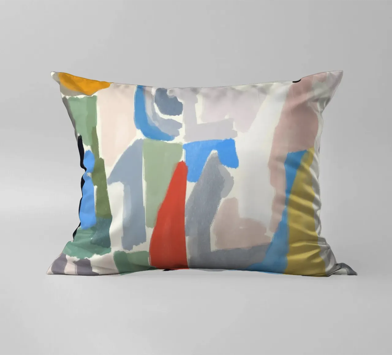 Pezzi di colore astratti cuscino da Little Dean