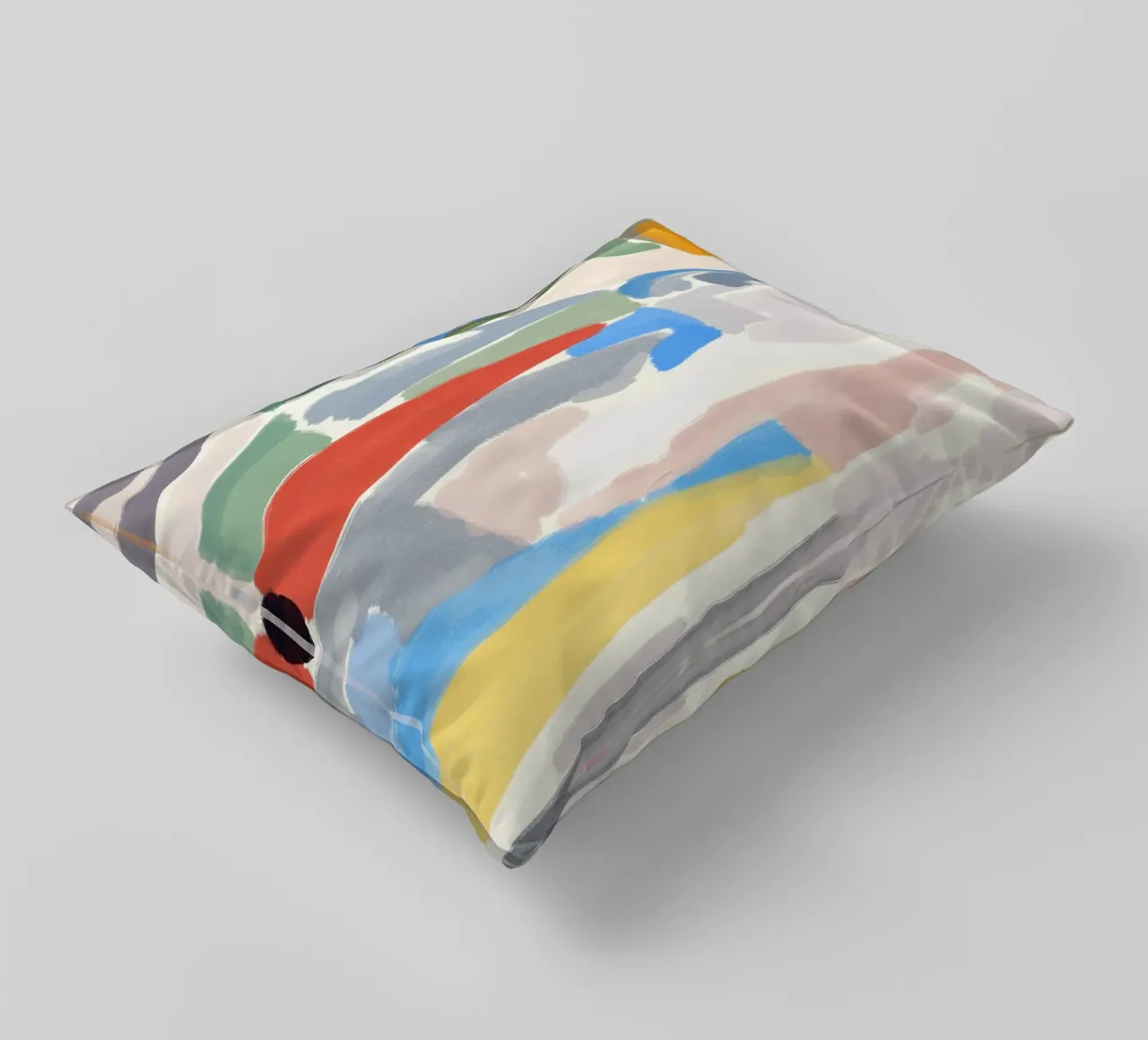 Pezzi di colore astratti cuscino da Little Dean