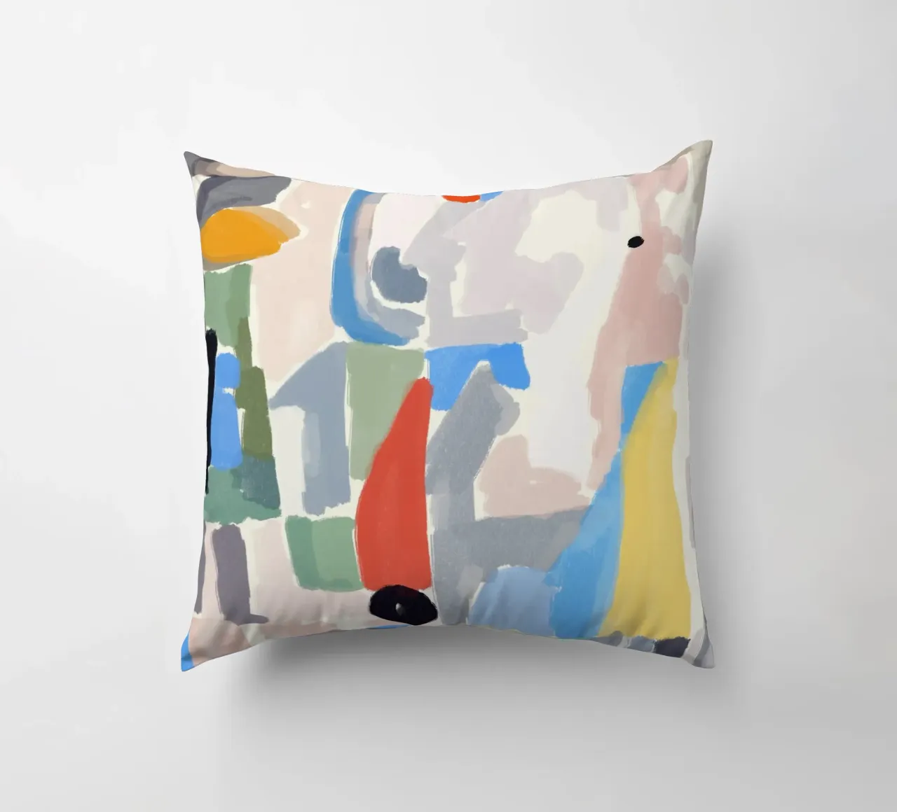 Pezzi di colore astratti cuscino da Little Dean