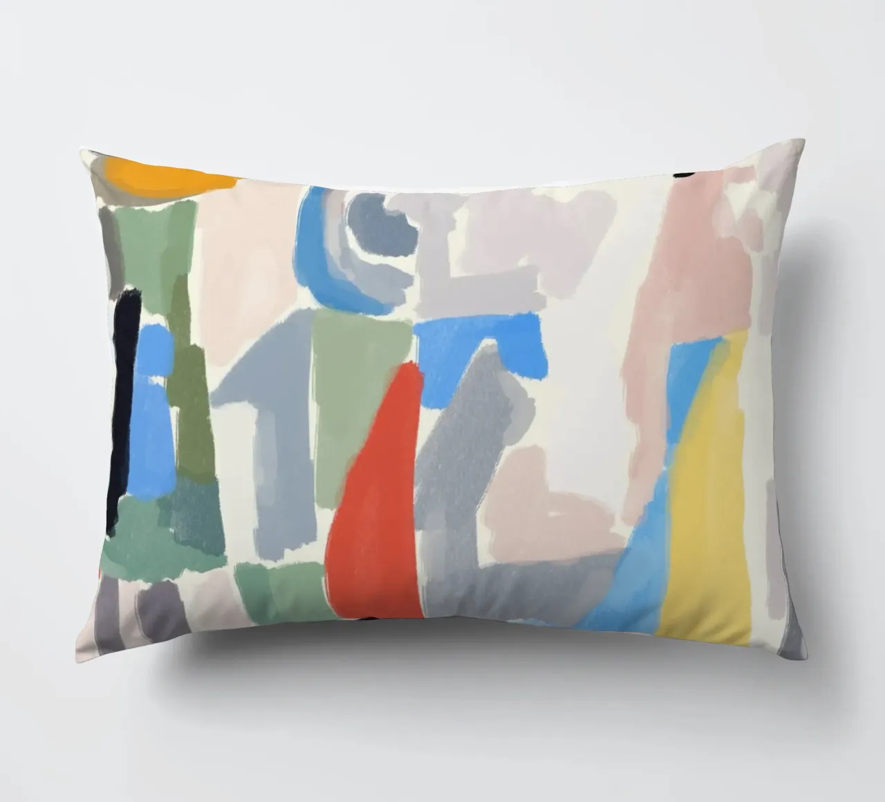 Pezzi di colore astratti cuscino da Little Dean