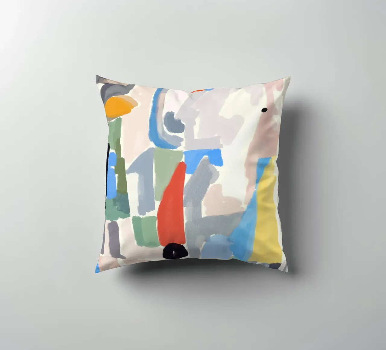 Pezzi di colore astratti cuscino da Little Dean