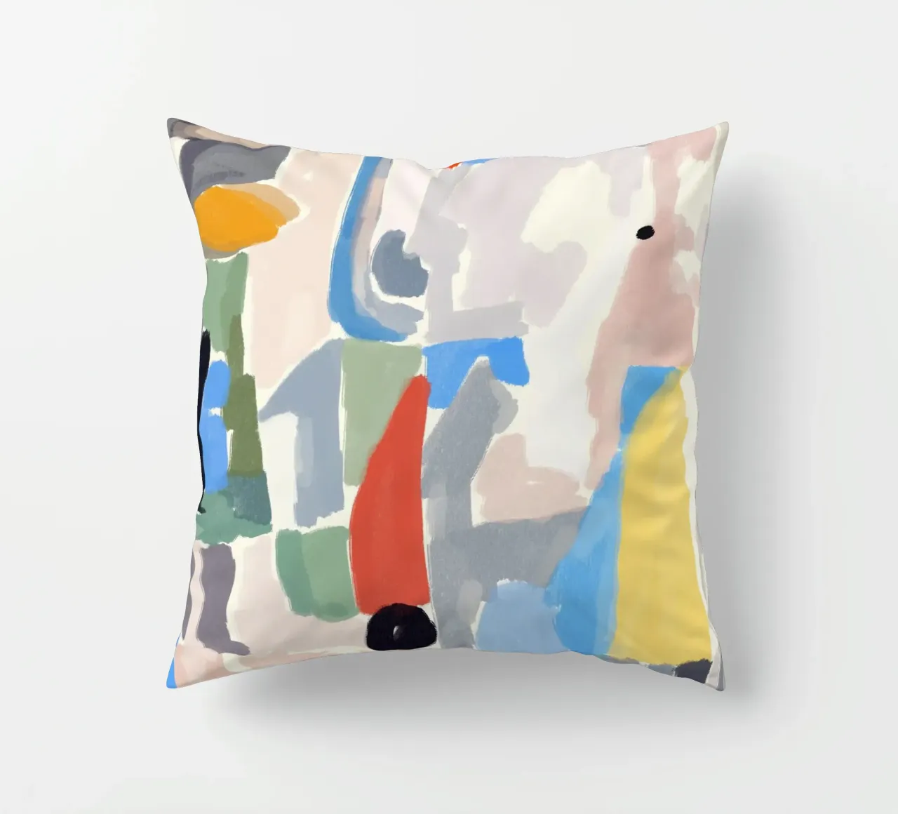 Pezzi di colore astratti cuscino da Little Dean