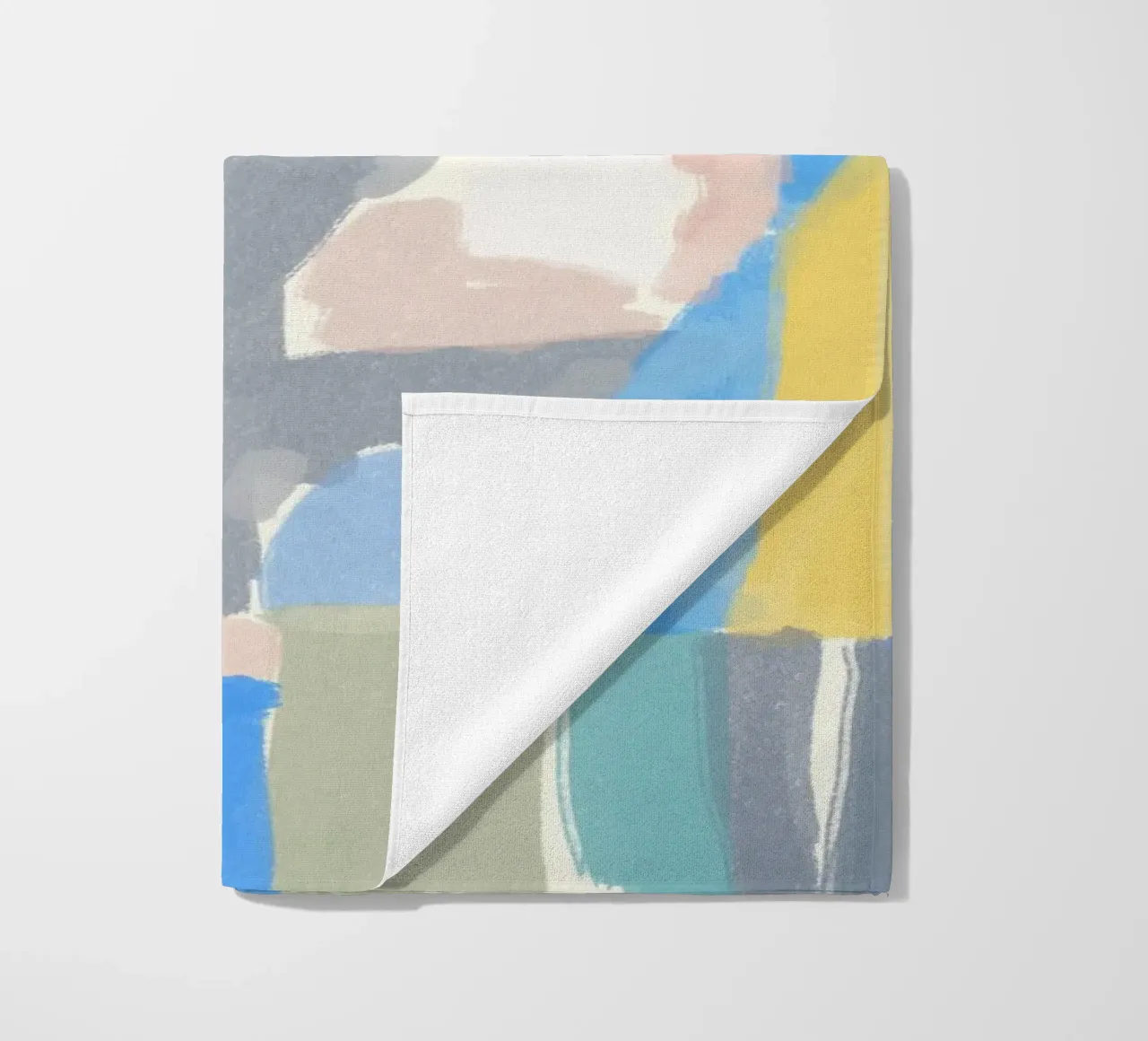 Pezzi di colore astratti telo mare da Little Dean