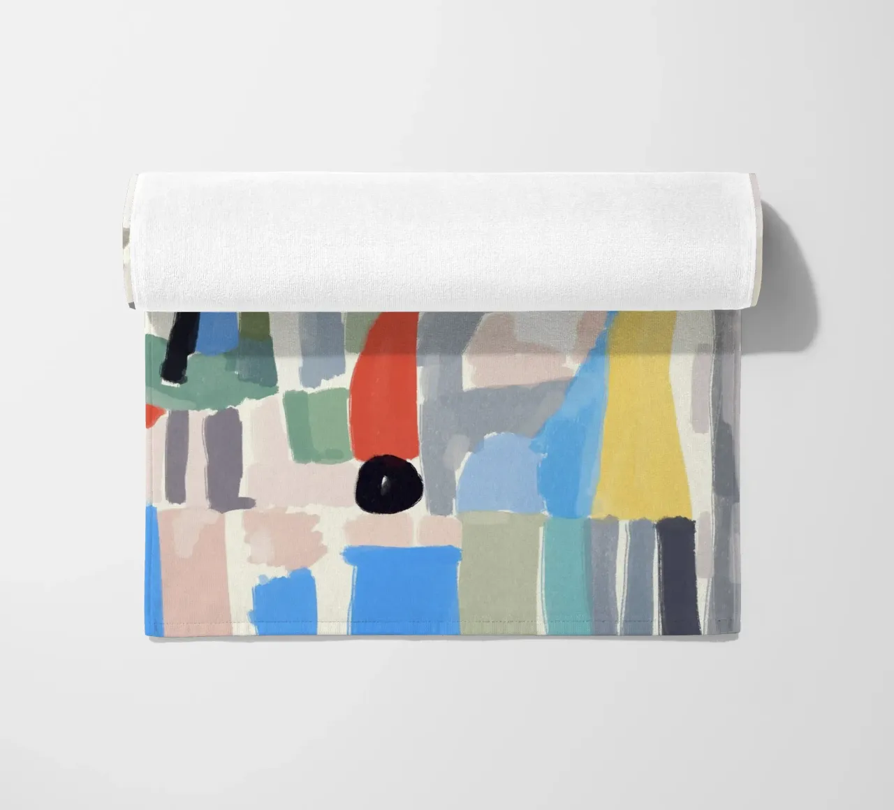 Pezzi di colore astratti telo mare da Little Dean
