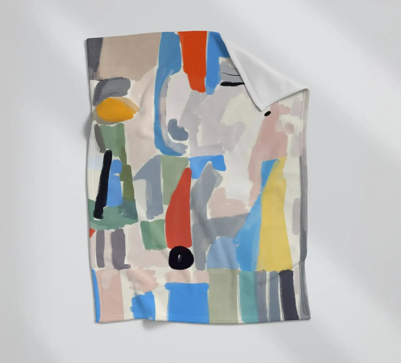 Pezzi di colore astratti coperta in pile da Little Dean