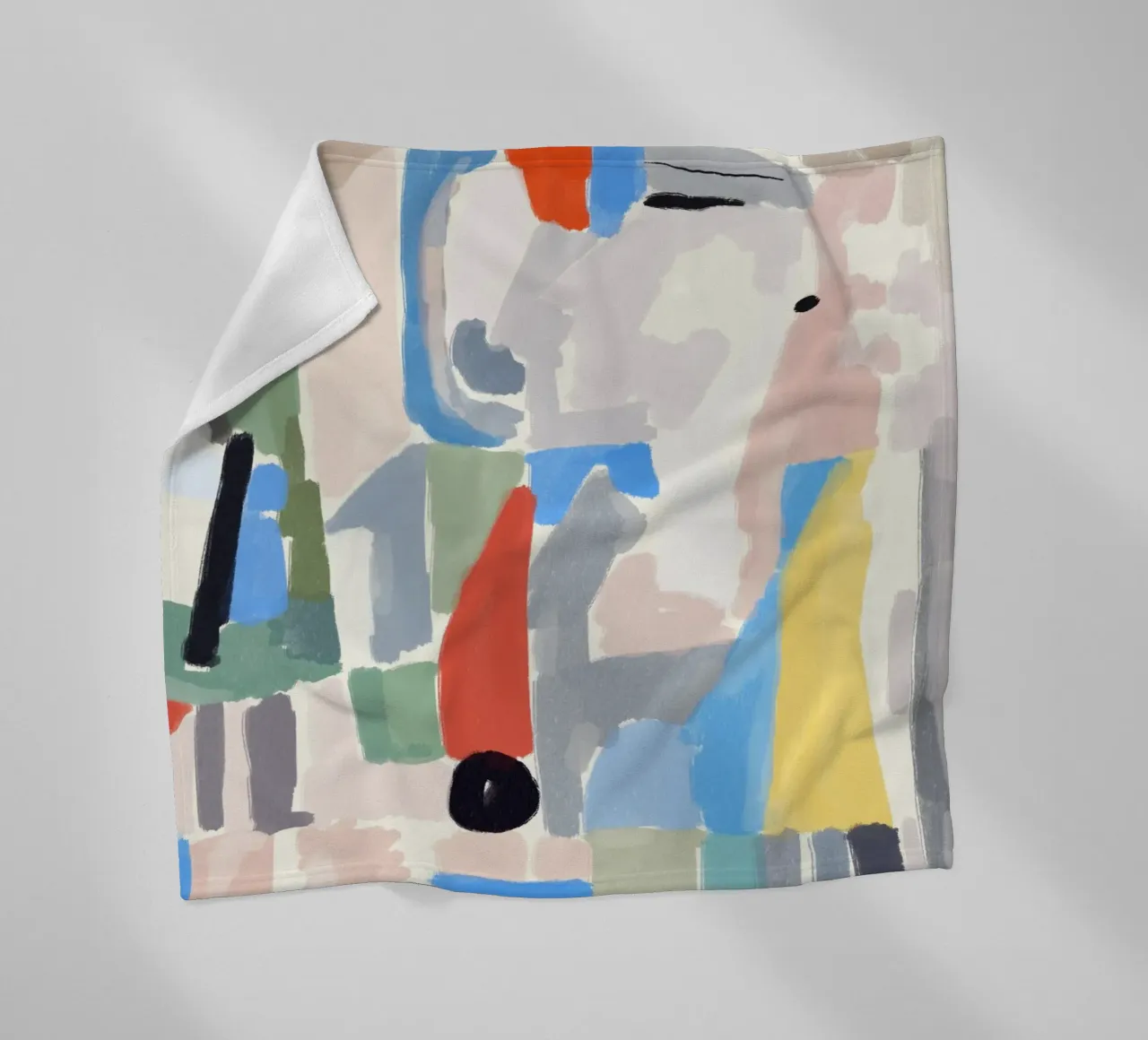Pezzi di colore astratti coperta in pile da Little Dean