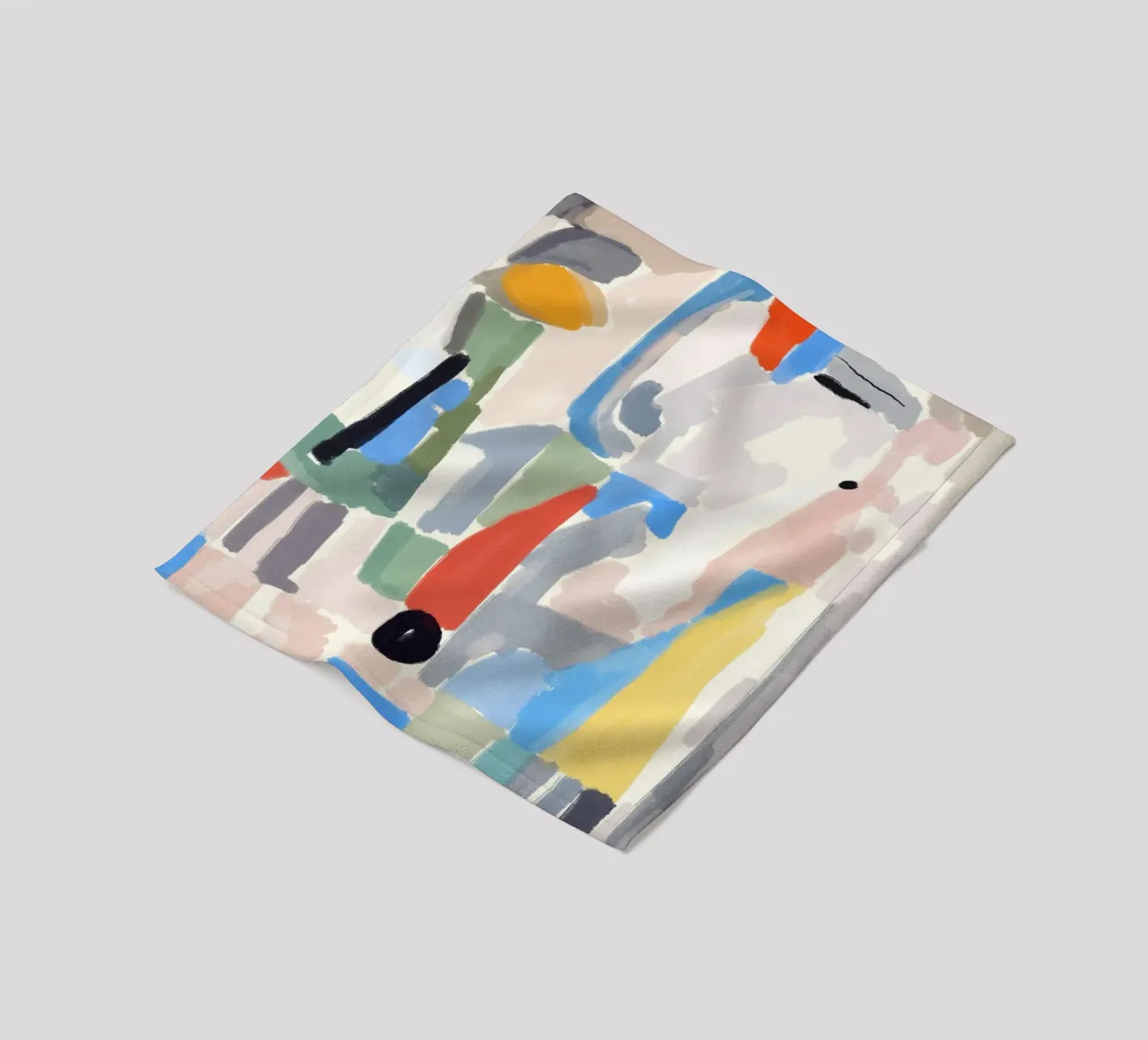 Pezzi di colore astratti coperta in pile da Little Dean