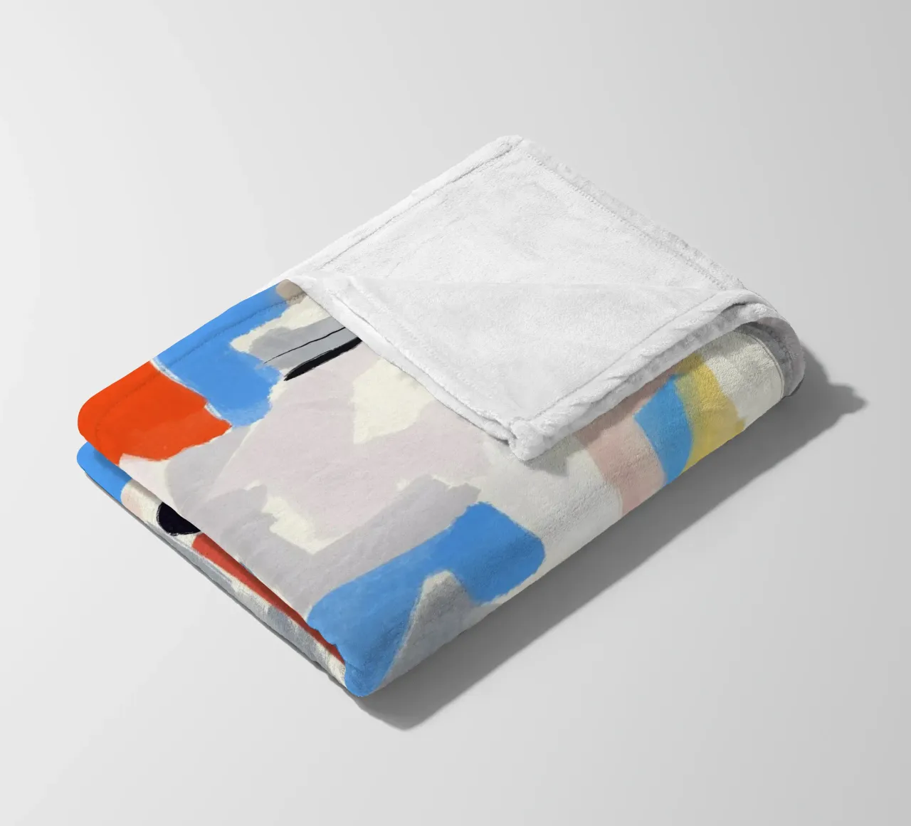 Pezzi di colore astratti coperta in pile da Little Dean