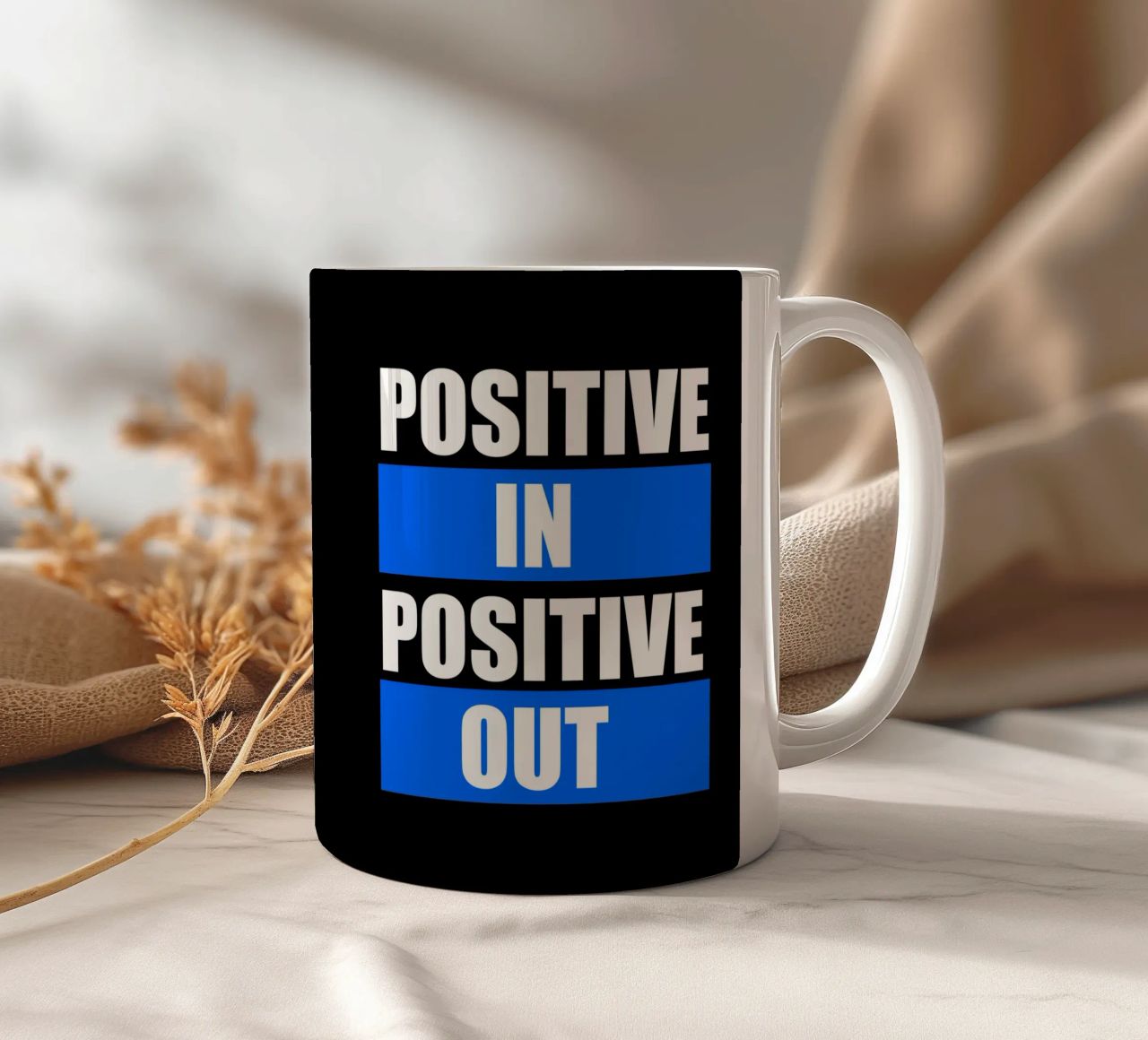 Positive in Positive out tazza in ceramica da positivepipo