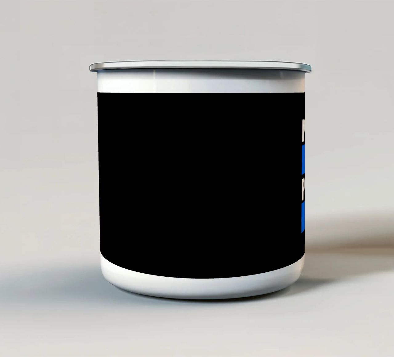 Positive in Positive out tazza in smalto da positivepipo