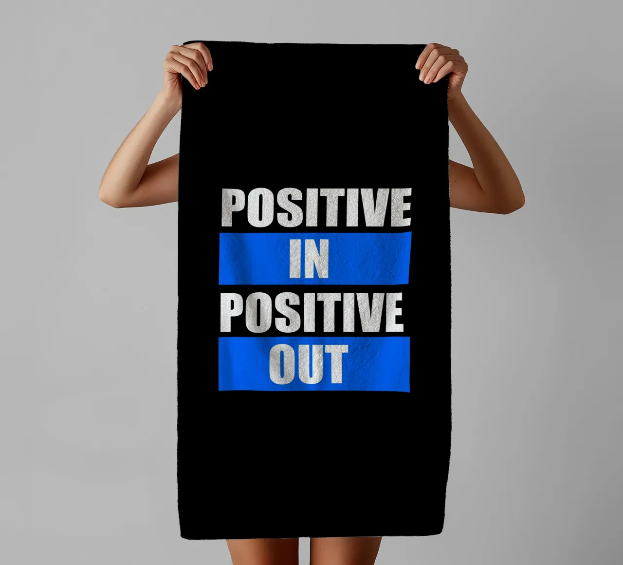 Positive in Positive out asciugamano da bagno da positivepipo