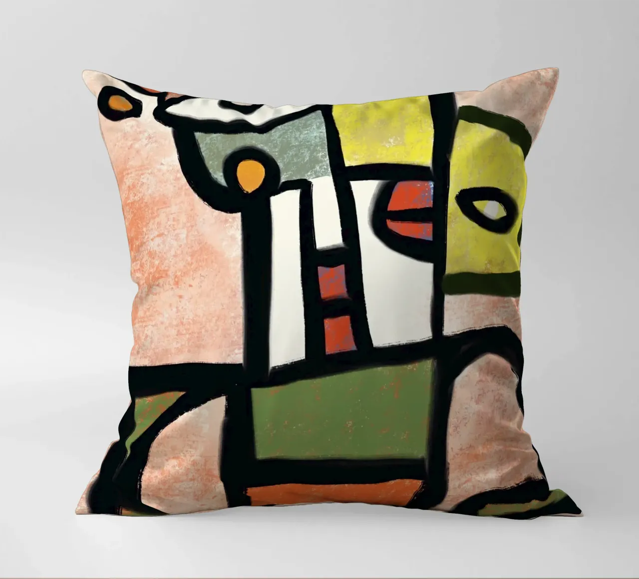 Ritratto di robot funky cuscino da Little Dean
