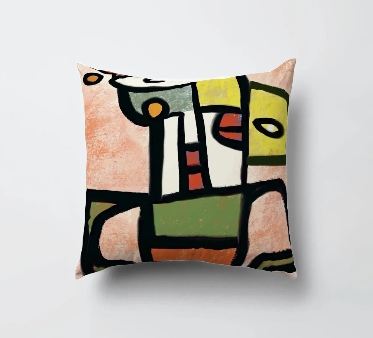 Ritratto di robot funky cuscino da Little Dean