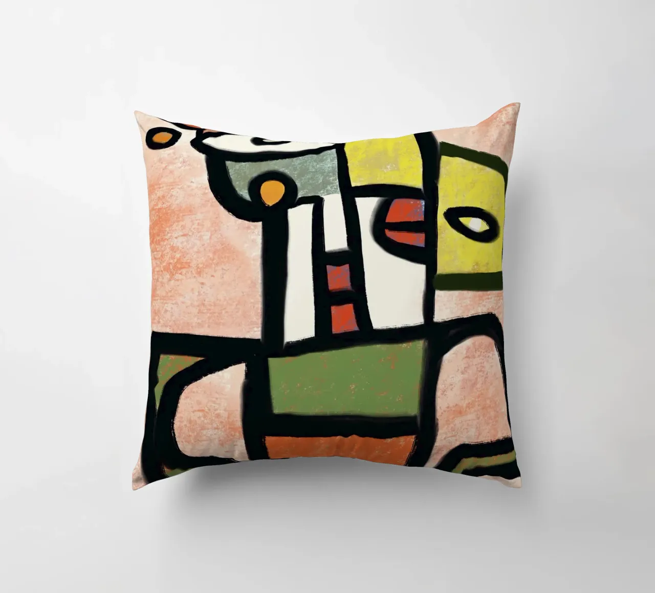 Ritratto di robot funky cuscino da Little Dean