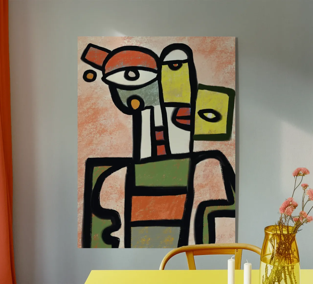 Ritratto di robot funky plexiglass da Little Dean