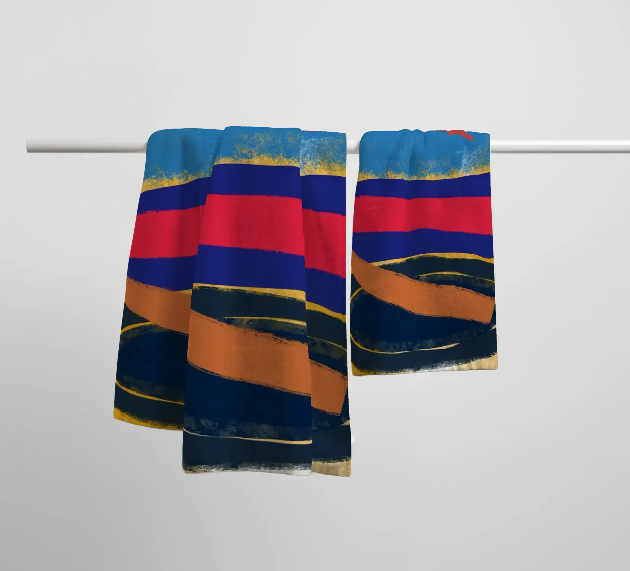 Cut out and abstract towel by Little Dean
