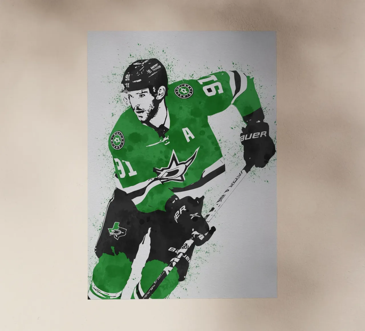 Tyler Seguin Dallas Stars pellicola backlit da tenten