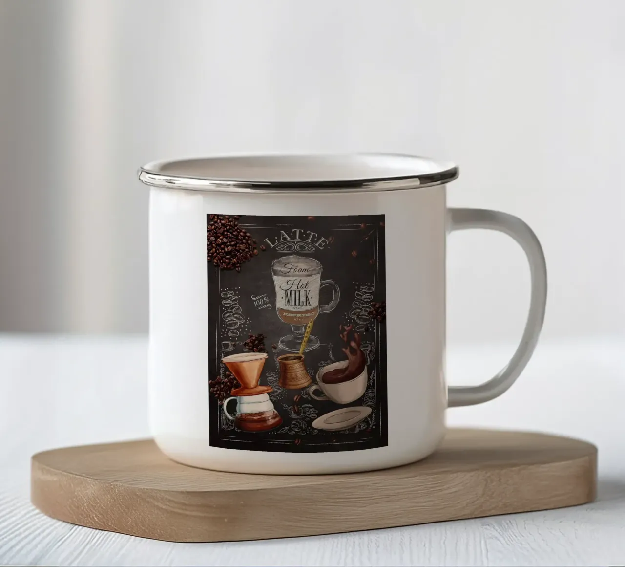 caffè espresso tazza in smalto da Kevin Walters