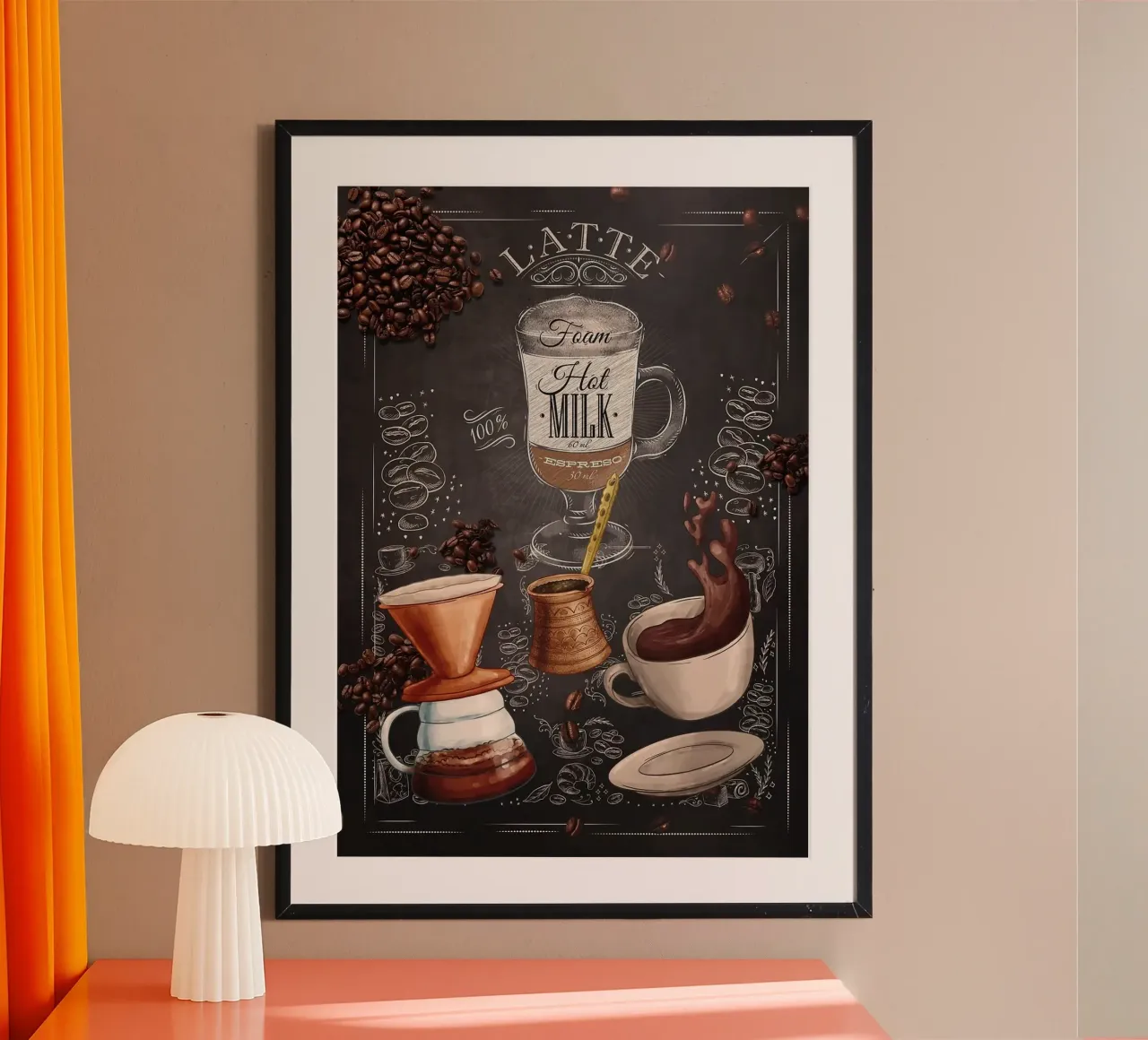 koffie espresso poster van Kevin Walters