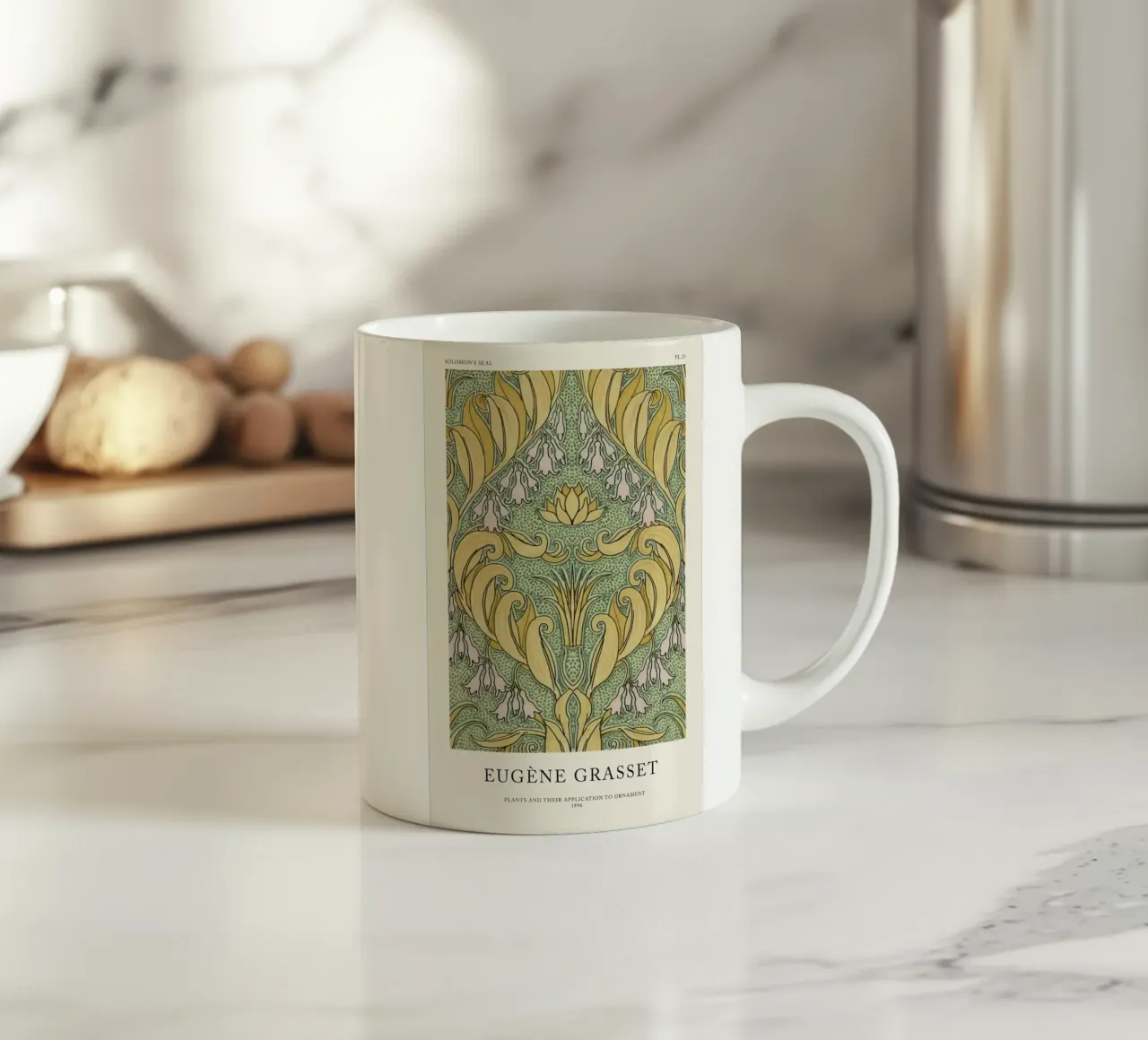 Grasset - Solomon's Seal II 35 tazza in ceramica da Vintage by JUNIQE