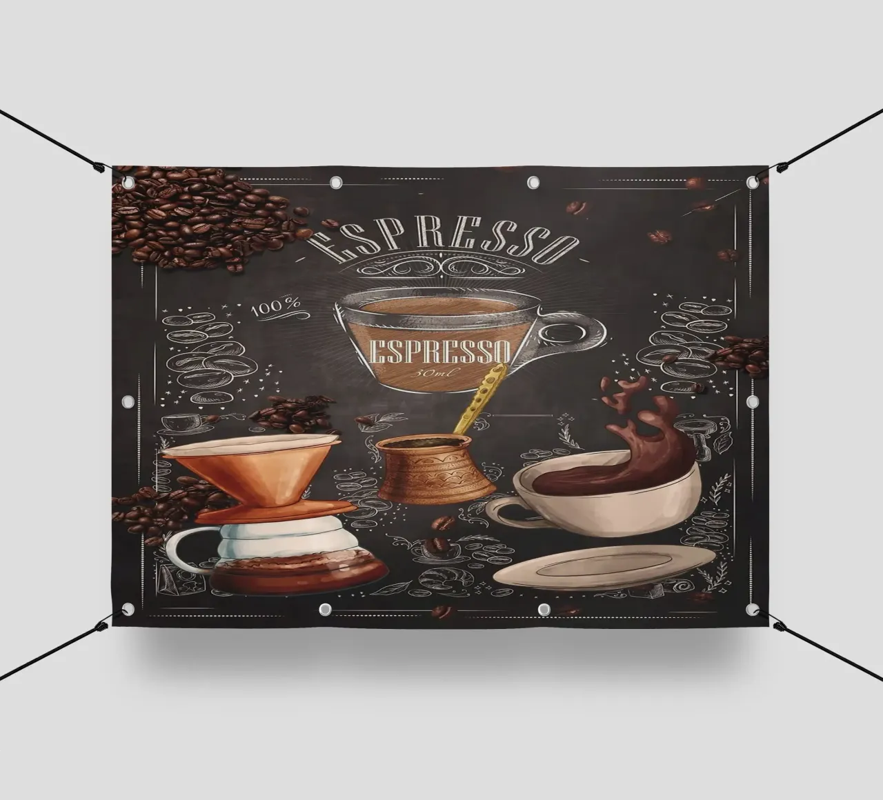 tazza da caffè espresso telo in pvc da Kevin Walters