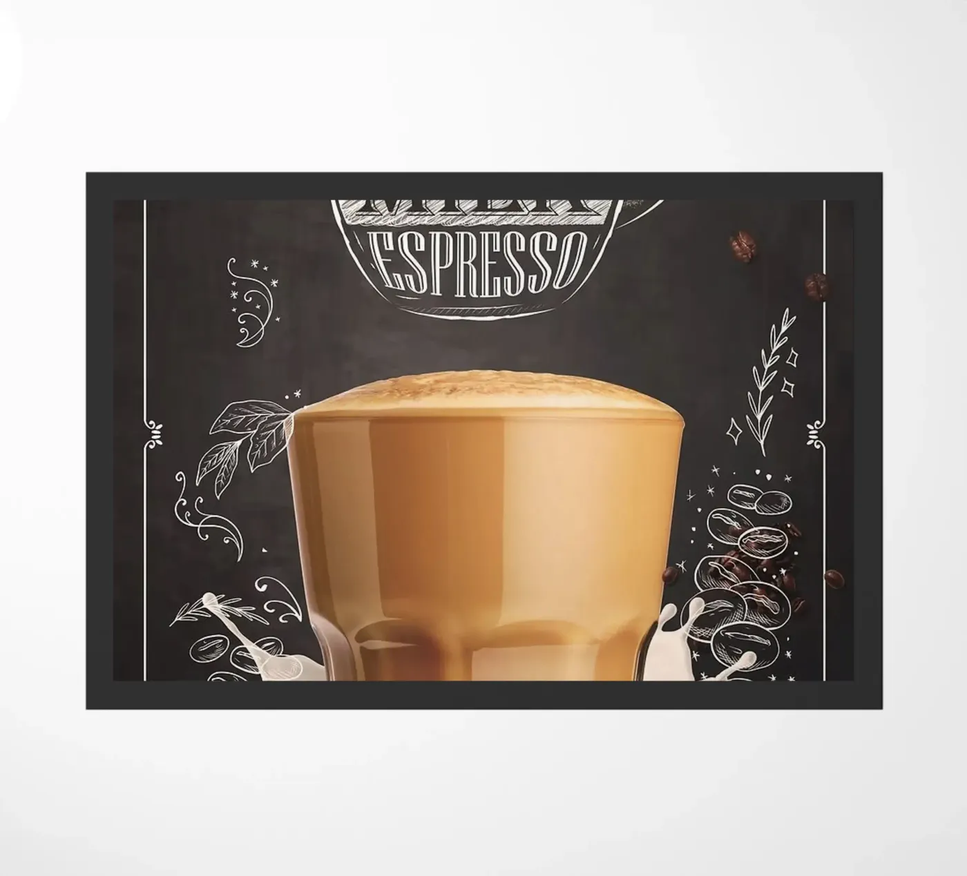 coffee latte doormat by Kevin Walters