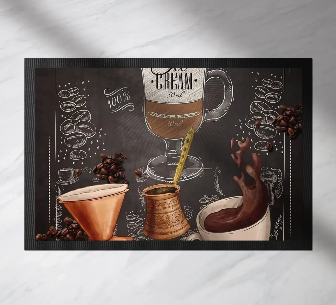 coffee ice cream Fußmatte von Kevin Walters