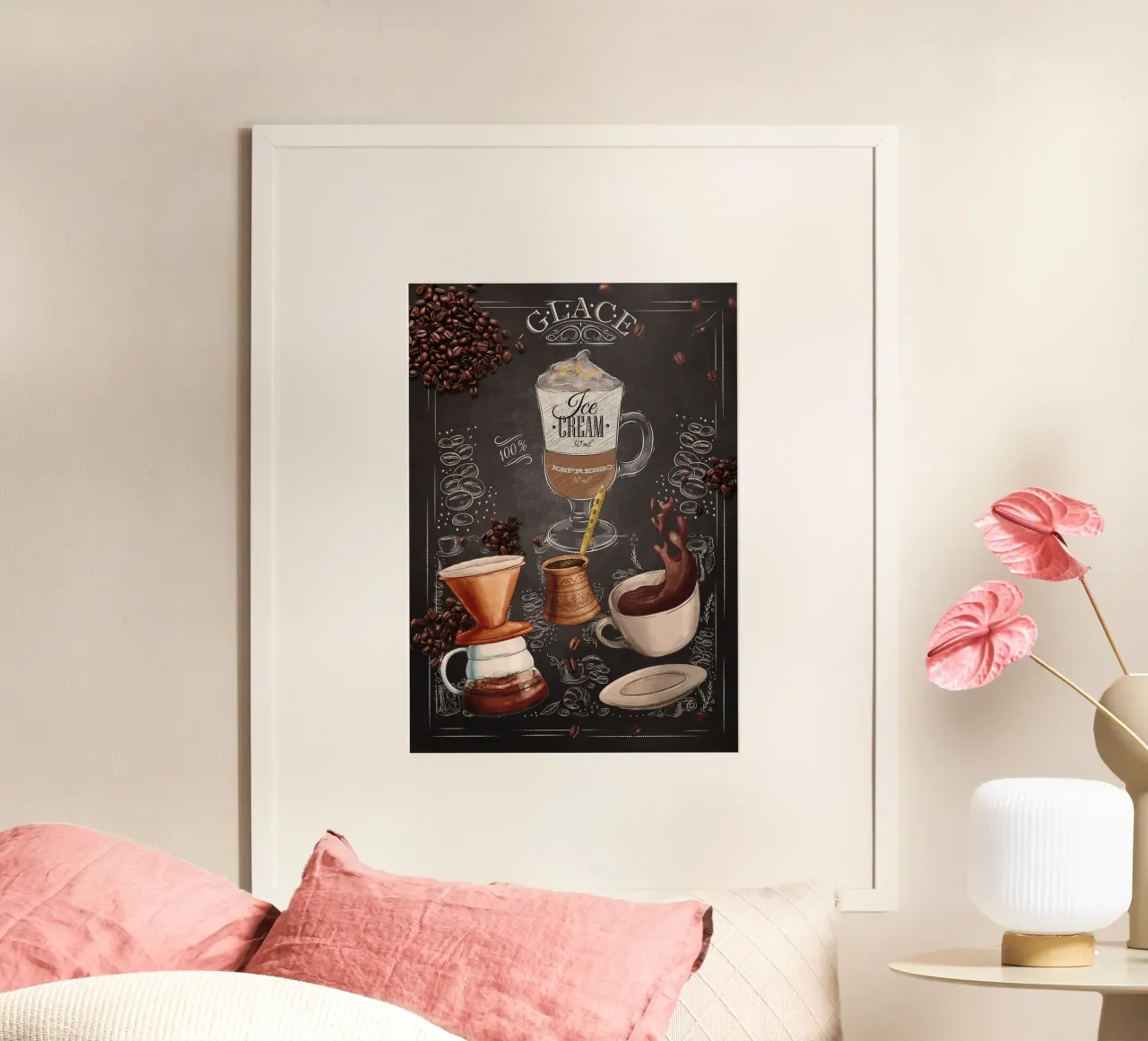 Kaffee-Eiscreme Poster von Kevin Walters