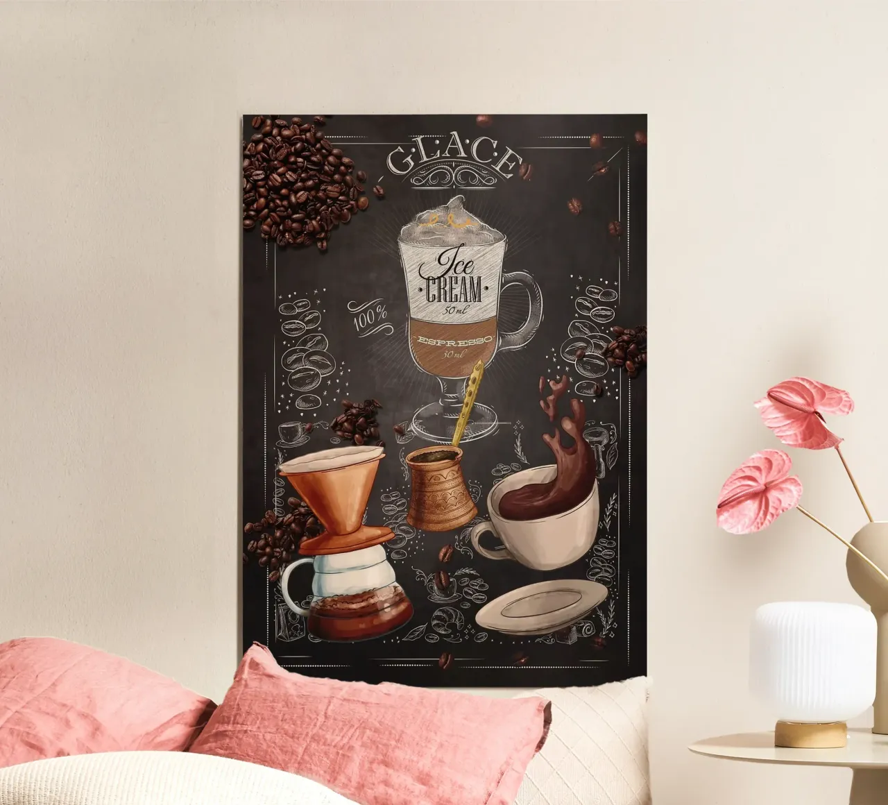 Kaffee-Eiscreme Poster von Kevin Walters