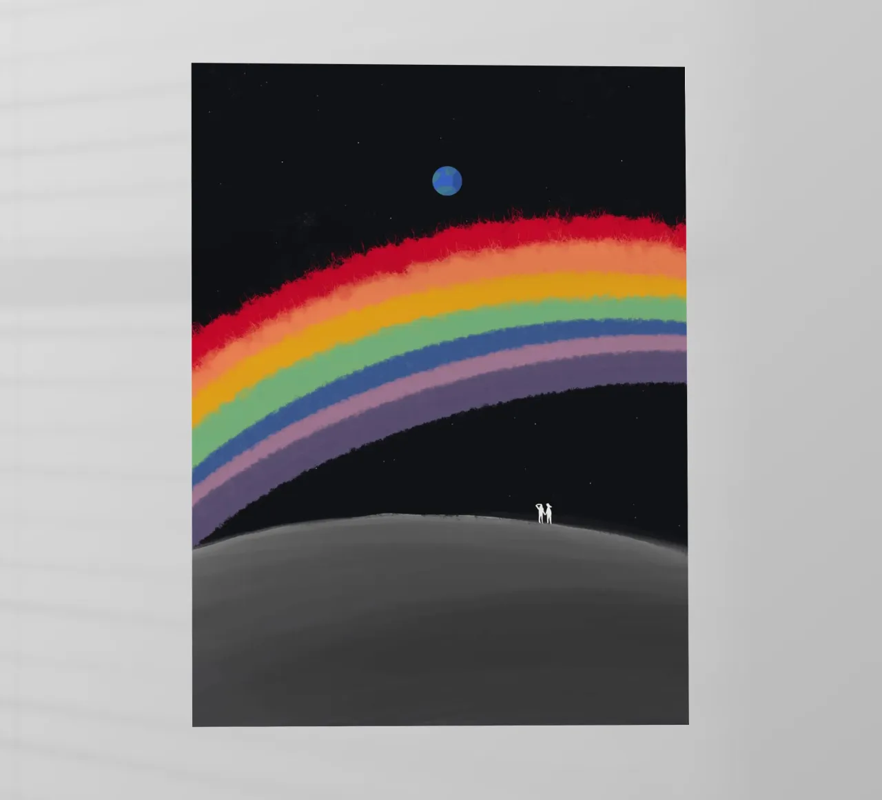 L'arcobaleno sulla galassia pellicola backlit da Little Dean