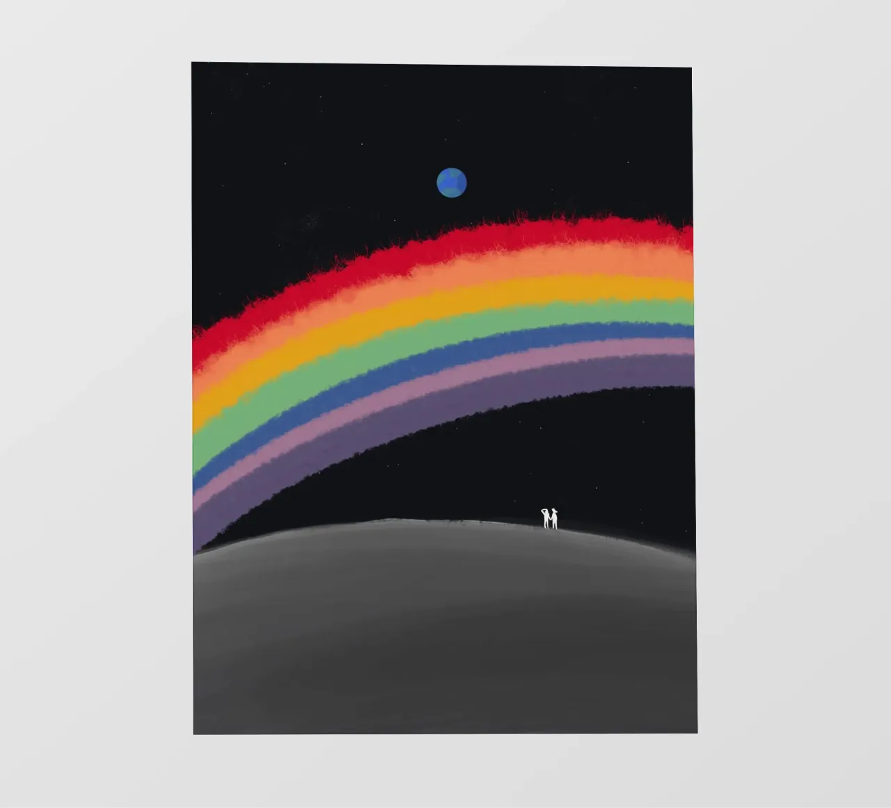 L'arcobaleno sulla galassia pellicola backlit da Little Dean