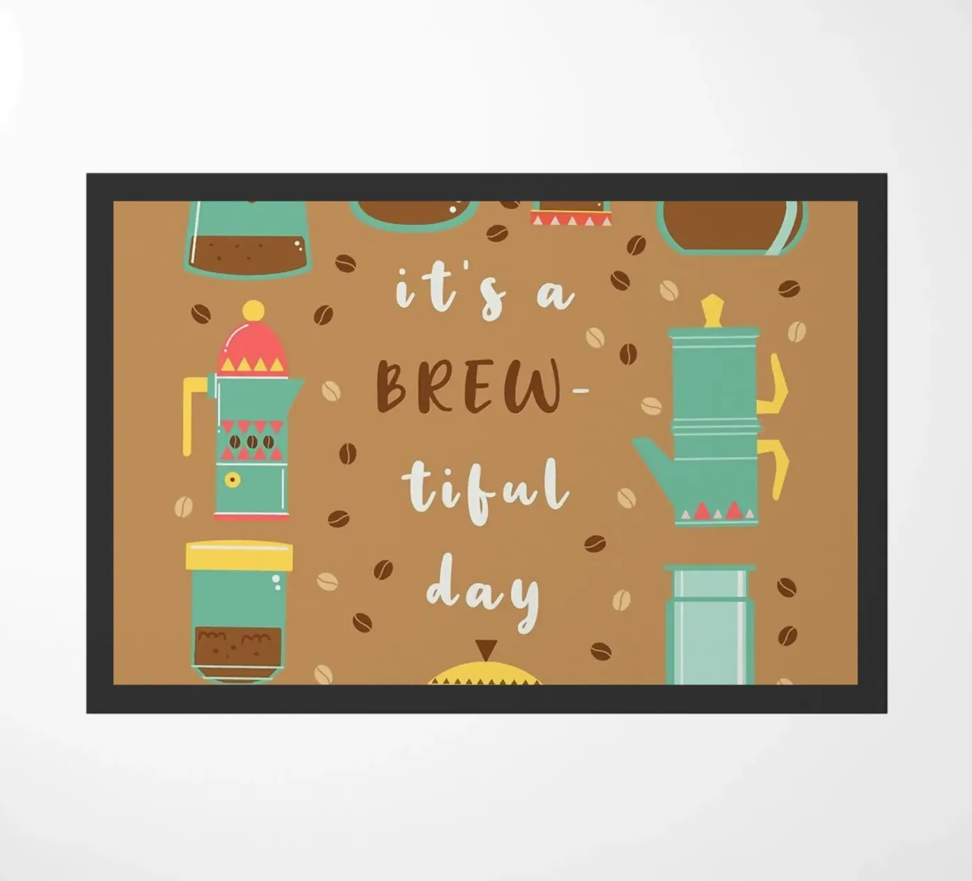 coffee makers doormat by Kevin Walters