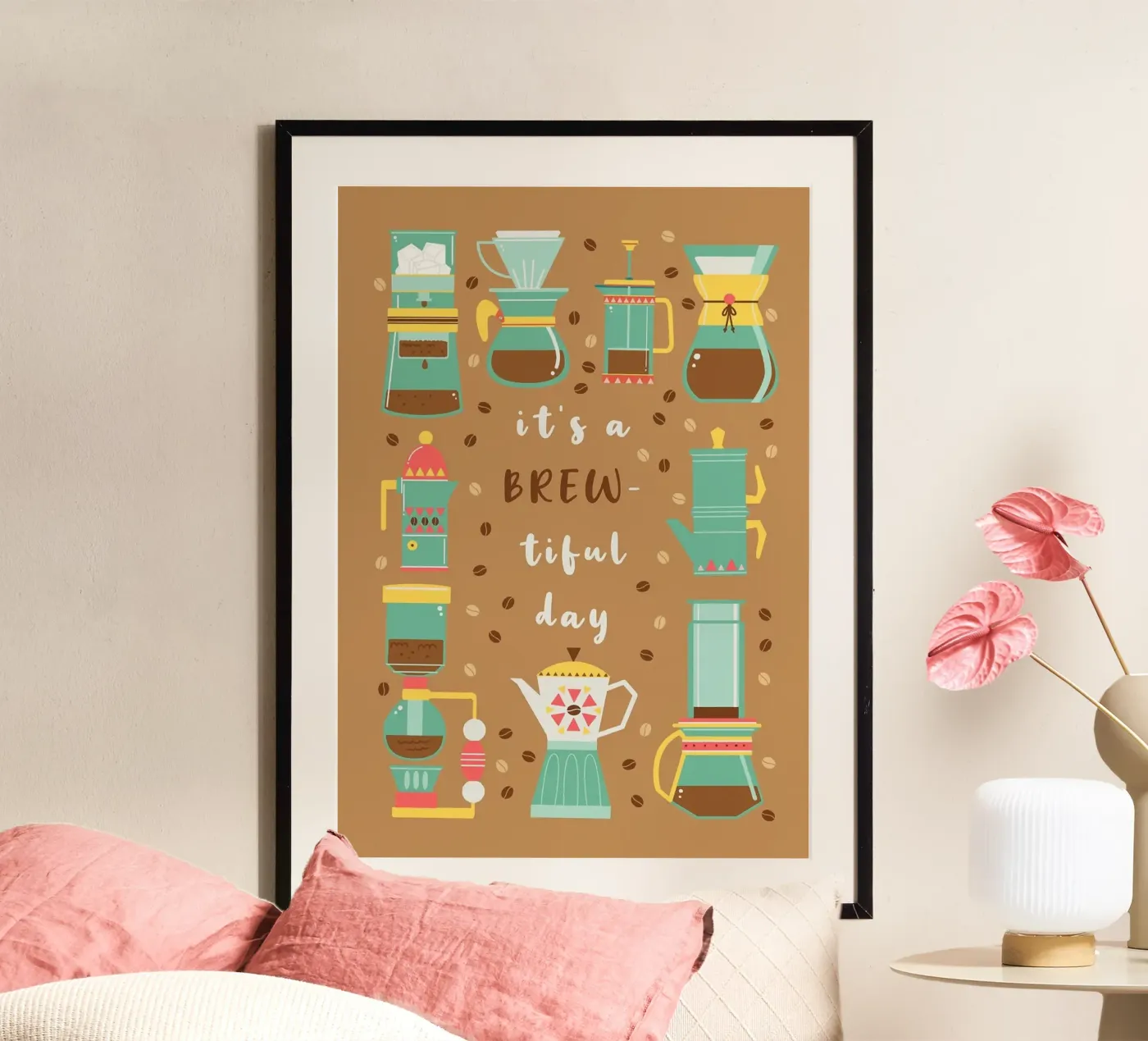 koffiemachines poster van Kevin Walters
