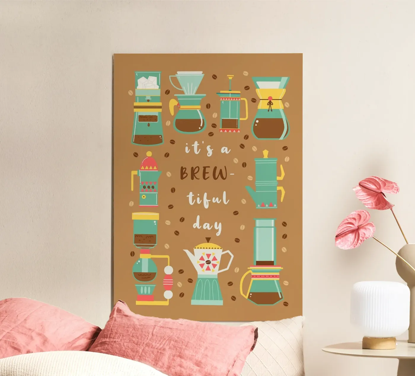 koffiemachines poster van Kevin Walters