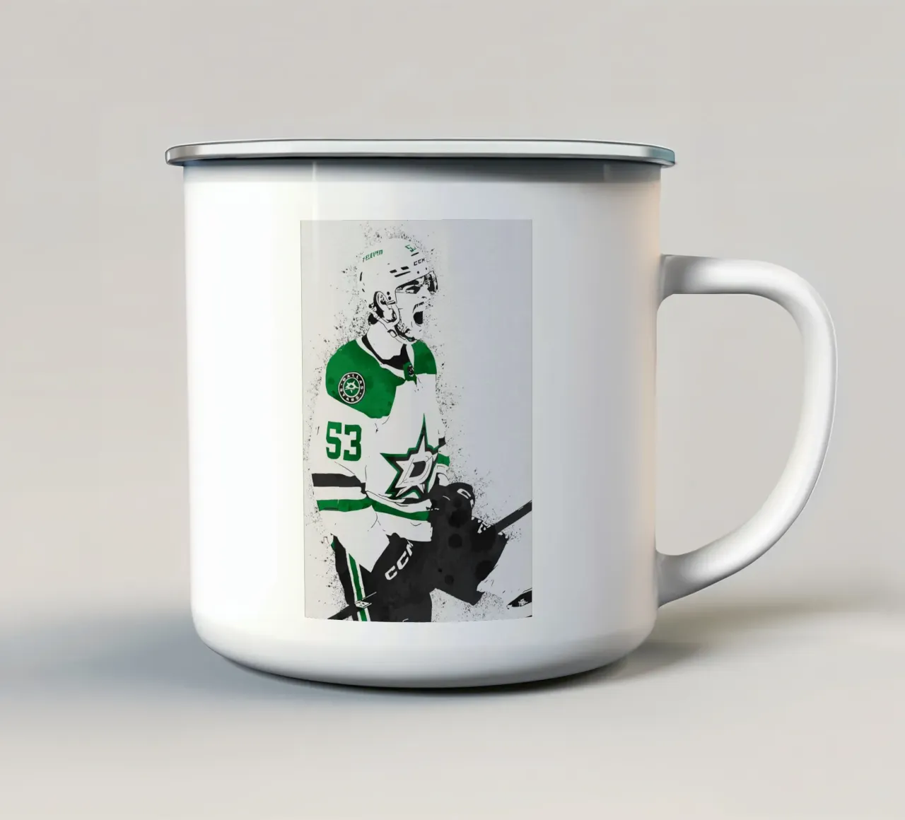 Wyatt Johnson tazza in smalto da tenten