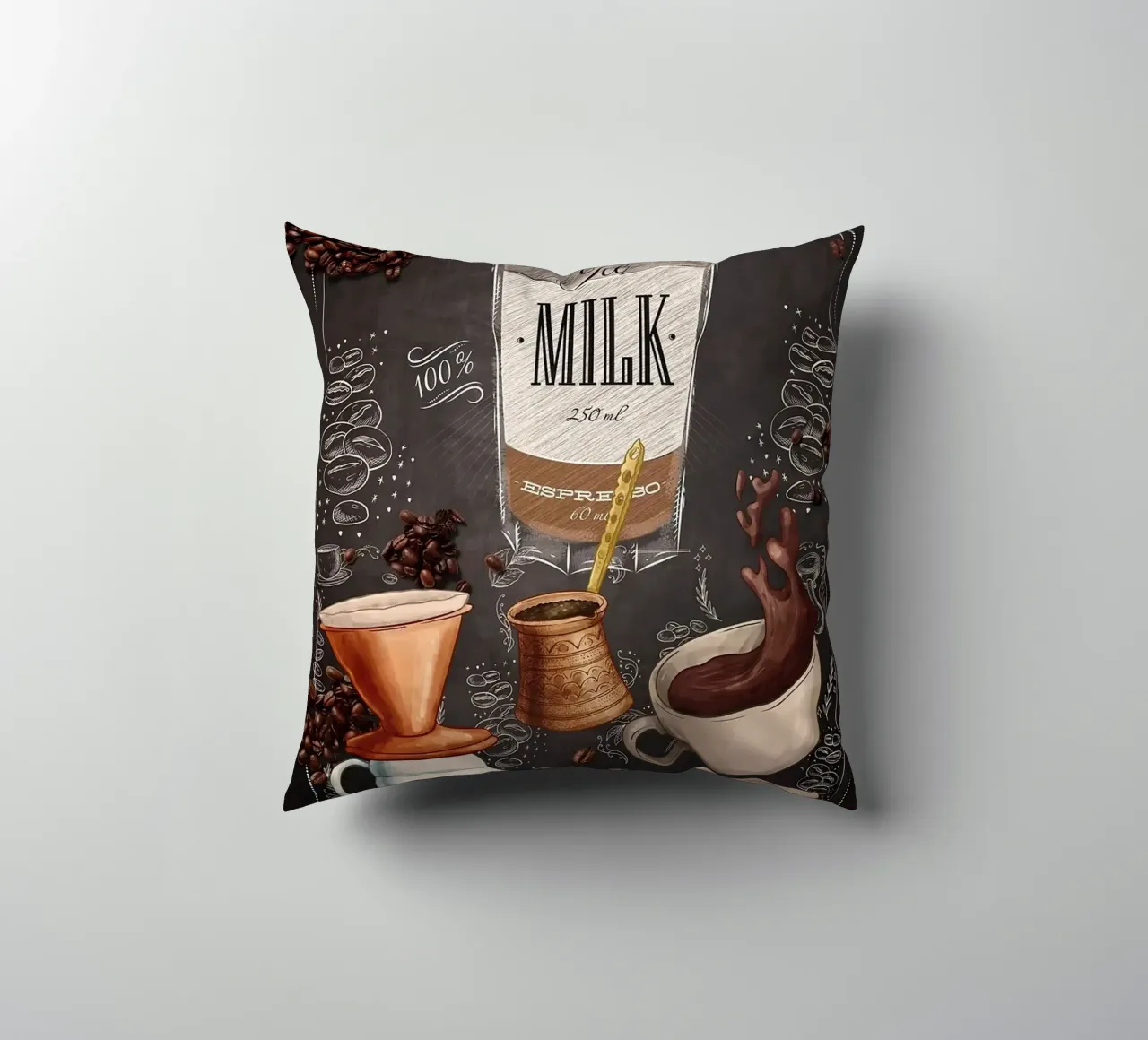 caffè latte freddo cuscino da Kevin Walters