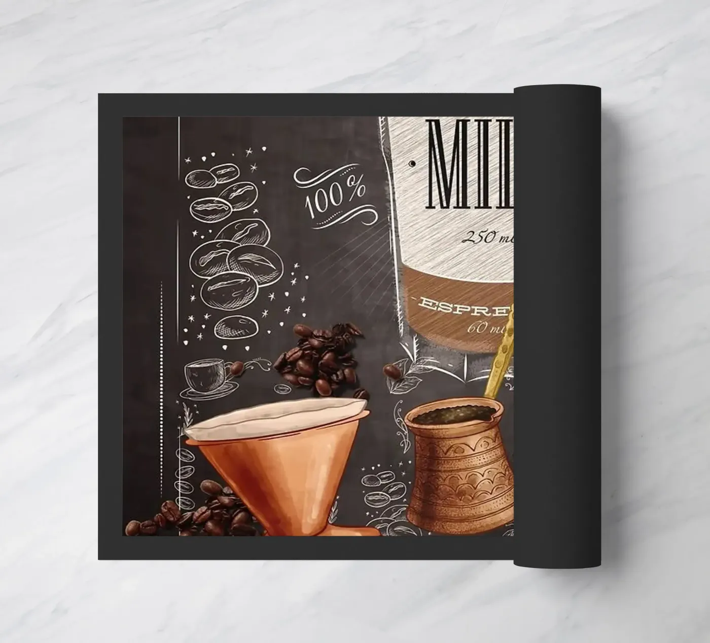 coffee ice latte paillasson de Kevin Walters