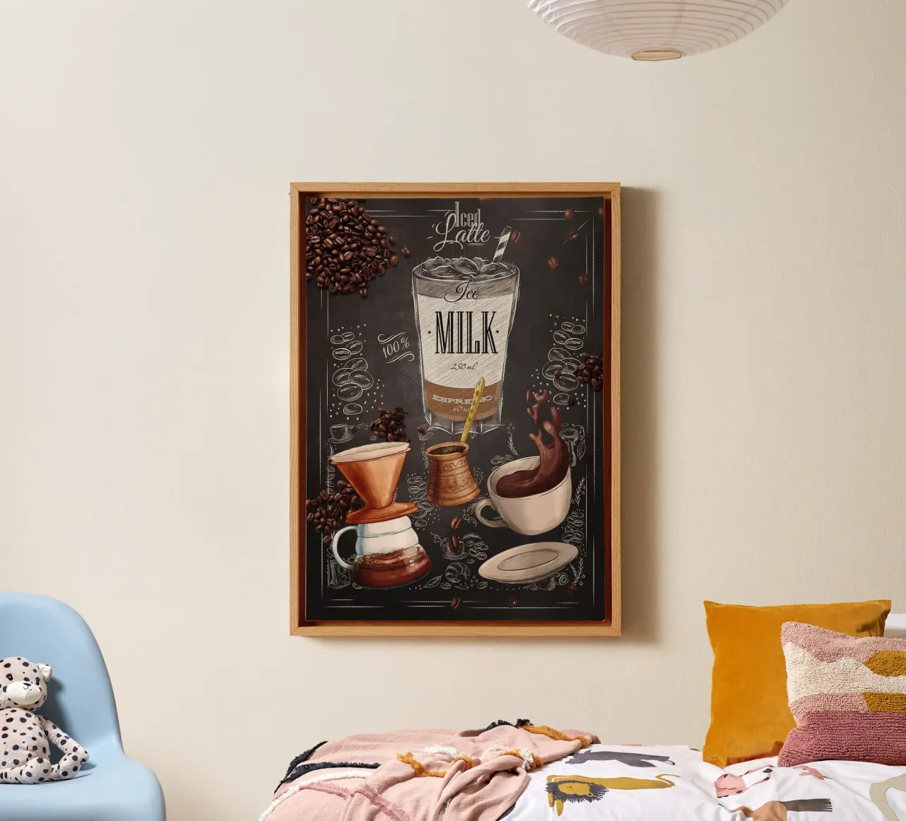 caffè latte freddo tela da Kevin Walters